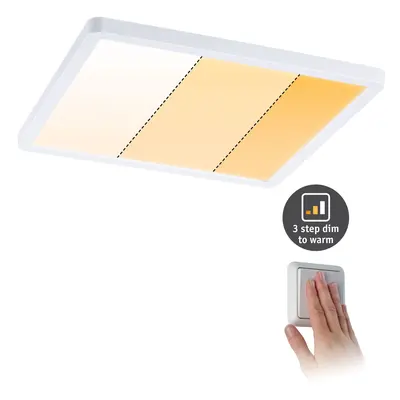 LED vestavné svítidlo Areo VariFit IP44 hranaté 230x230mm 16W 2.000K bílá mat WarmDim 3-krokové-