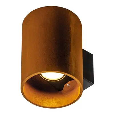 RUSTY® UP/DOWN WL venkovní LED nástěnné přisazené svítidlo kulaté rezavé CCT switch 3000/4000 K 