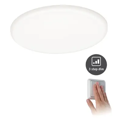 LED vestavné svítidlo Veluna VariFit IP44 3-krokové-stmívatelné kruhové 185 17,5W 4.000K satén -