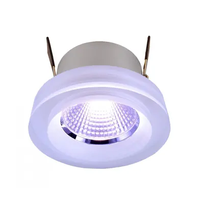 VÝPRODEJ VZORKU - Zápustné stropní svítidlo COB 68 Acryl 8W LED 227lm stříbrná - LIGHT IMPRESSIO