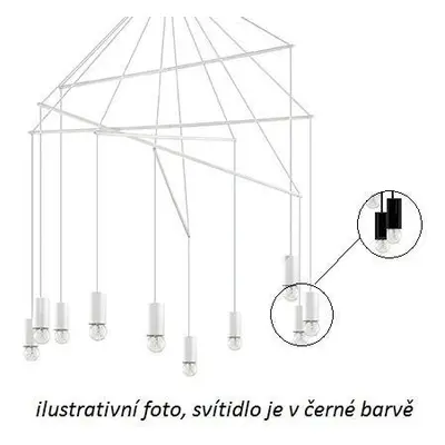 Závěsné svítidlo Ideal Lux Pop SP10 nero 158860 černé 90cm - IDEALLUX