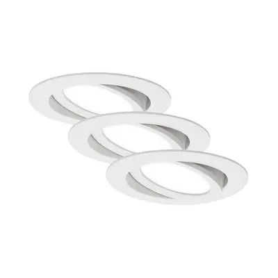 3ks sada LED vestavné svítidlo, pr. 10,6 cm, 7 W, bílé - BRILONER