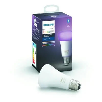 Hue Bluetooth žárovka LED E27 9W 806lm 2200-6500K, 16 mil. barev - PHILIPS (929002216801)