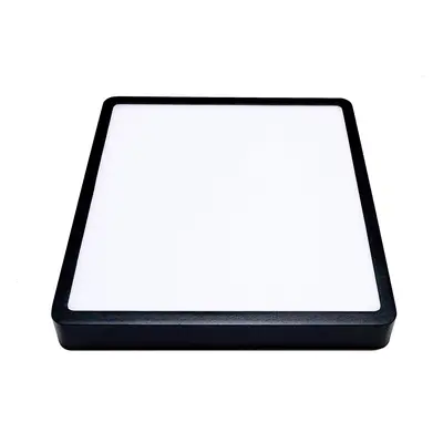 DISC SLIM SQ stropní svítidlo černá 24 W 4000K fázové stmívání - KOHL-Lighting