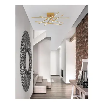 Stropní svítidlo RACCIO zlatý kov a akryl LED 48W 230V 3000K IP20 stmívatelné - NOVA LUCE