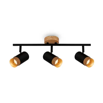 Spot, 47 cm, 3x GU10, max. 9W, černá - BRILONER
