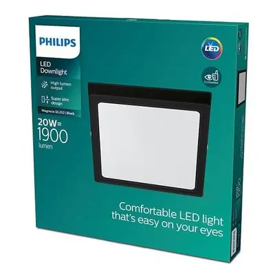 LED Stropní přisazené svítidlo Philips Magneos 8719514328822 20W 1900lm 2700K IP20 28,5cm hranat