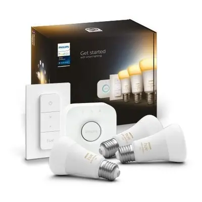 Hue Bluetooth LED White Ambiance set 3ks žárovek Philips + Hue Bridge + Hue Switch 8719514291232