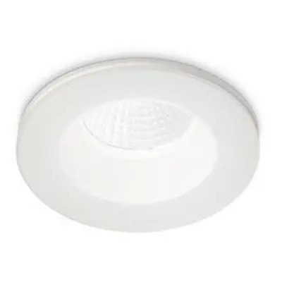 LED Stropní zápustné bodové svítidlo Ideal Lux ROOM-65 ROUND WH 252025 8W 800lm 3000K IP65 9,8cm