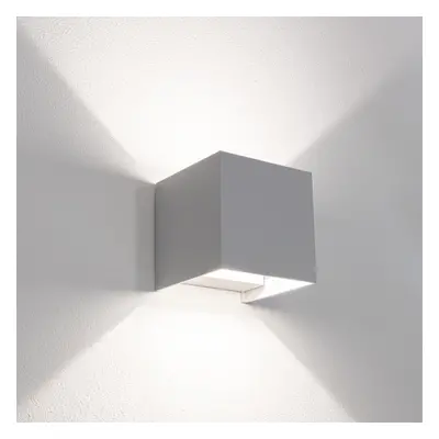 Venkovní nástěnné LED svítidlo up/down QUADRATO šedá 20W 3000/4000/6500K IP65 - CENTURY