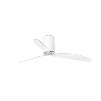 MINI TUBE FAN, bílá/transparentní, stropní ventilátor s DC motorem - FARO