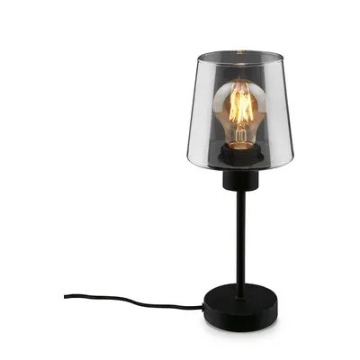 Stolní lampa, 35,5 cm, 1x E27, max. 10W, černá - BRILONER