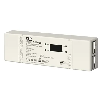 SLC DALI DT8 Controller 12-36V CV 4x5A OLED Master-Slave - TLG