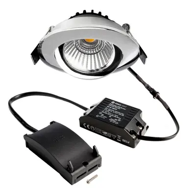 Deko-Light stropní vestavné svítidlo, Dione, 8,5 W, DIM, 3000 K, 220-240V 800 lm chrom - LIGHT I