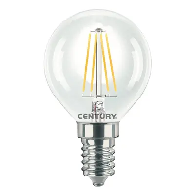 LED FILAMENT MINI GLOBE ČIRÁ 6W E14 4000K 806Lm 360d 45x76mm IP20 - CENTURY