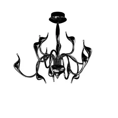 Závěsné svítidlo Azzardo Snake pendant black AZ1017 G4 12x20W 12V IP20 75cm černé - AZZARDO