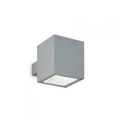 Venkovní nástěnné svítidlo Ideal Lux Snif Square AP1 grigio 118666 šedé - IDEALLUX