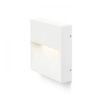 AQILA SQ nástěnná bílá 230V LED 6W IP54 3000K - RED - DESIGN RENDL