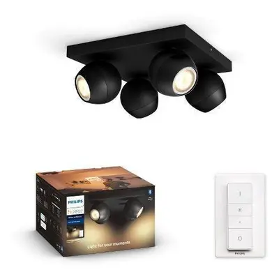 Hue White Ambiance Bodové svítidlo Philips Buckram BT 50474/30/P6 LED GU10 4x5W 4x350lm 2200-650