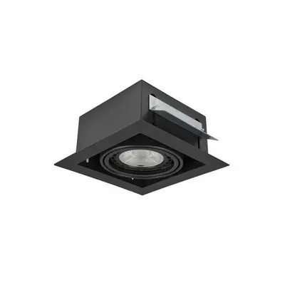 Stropní zápustné bodové svítidlo Azzardo Nova 1 black/black AZ2869 GU10+ADAP111/ES111 1x40/1x50W