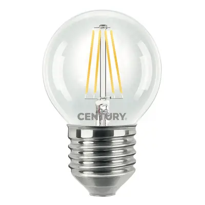 LED FILAMENT MINI GLOBE ČIRÁ 4W E27 2700K 470Lm 360d 45x72mm IP20 - CENTURY