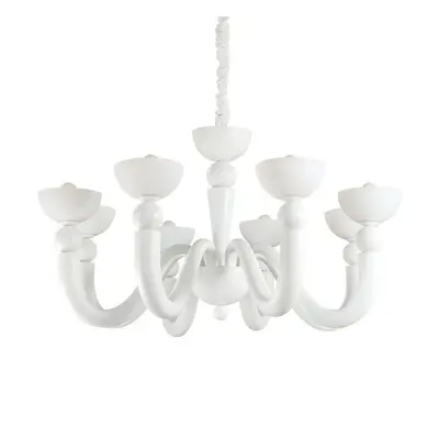 Závěsné svítidlo Ideal Lux Bon Bon SP8 bianco 094007 bílé 95,5cm - IDEALLUX