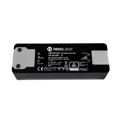 Deko-Light LED-napájení BASIC, CC, V8-40-500mA/40W konstantní proud 500 mA IP20 40-80V DC 20,00-