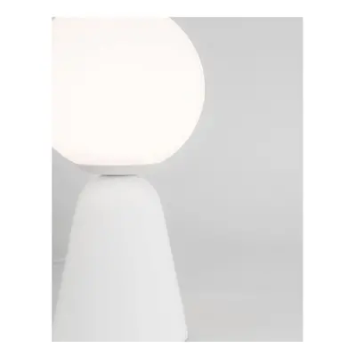 Stolní lampa ZERO bílá sádra a opálové sklo G9 1x5W 230V IP20 bez žárovky - NOVA LUCE