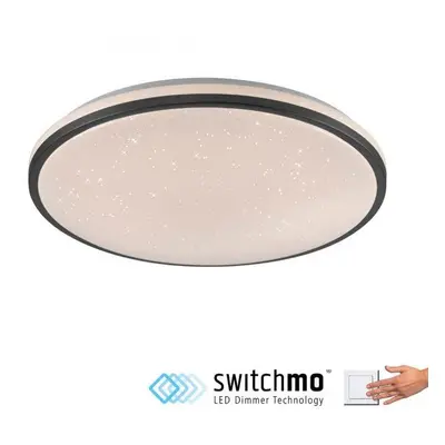 KYLE LED stropní svítidlo průměr 49cm černé hvězdné nebe krokově stmívatelné 3000K - JUST LIGHT