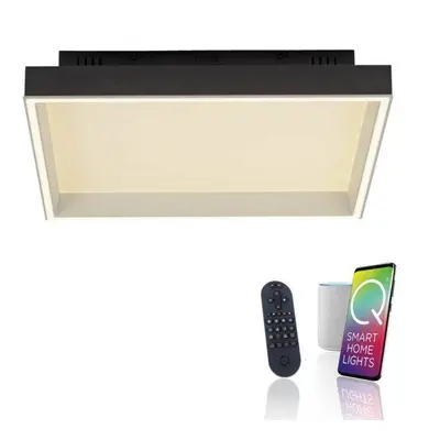 LED stropní svítidlo Q-MAGONG černá Smarthome stmívatelné s aplikací ZigBee 2700-5000K - PAUL NE