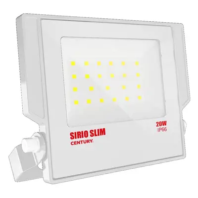 LED reflektor SIRIO SLIM BÍLÝ 20W 4000K 110d 147x160x28mm IP66 IK08 - CENTURY