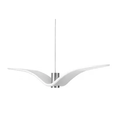 Night Birds, závěsné svítidlo, 5W LED, opal / opaktní sklo / světle šedý kabel, délka 78cm - BRO