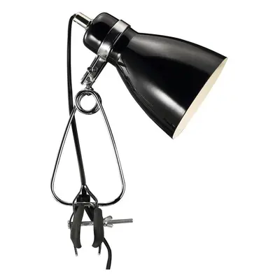 Lampa s klipem Cyclone 1x15W E14 černá - NORDLUX