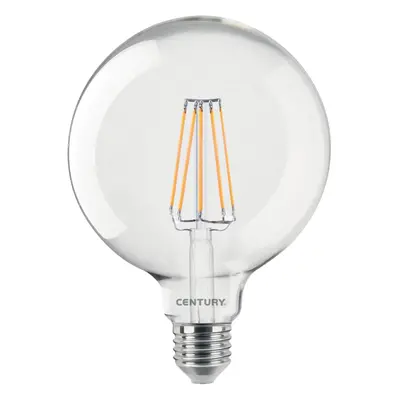 LED FILAMENT GLOBE 125mm ČIRÁ 10W E27 4000K 1521Lm 360d 125x174mm IP20 - CENTURY