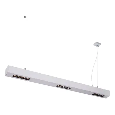 Q-LINE PD, LED závěsné svítidlo, 1m, BAP, stříbrná, 3000K - BIG WHITE (SLV)