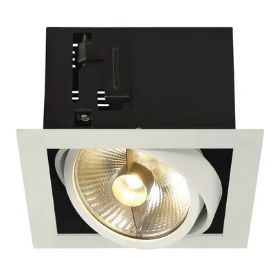 KADUX 1 ES111, svítidlo typu downlight, hranaté, bílé matné, max. 75 W - BIG WHITE (SLV)