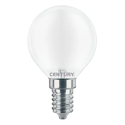 LED FILAMENT MINI GLOBE SATEN 6W E14 3000K 806Lm 360d 45x80mm IP20 - CENTURY