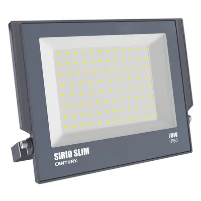 REFLEKTOR LED SIRIO SLIM ČERNÝ 70W 4000K 6300Lm 110d 270x29x230mm IP66 - CENTURY