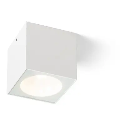 SENZA SQ stropní bílá čiré sklo 230V LED 6W IP65 3000K - RED - DESIGN RENDL