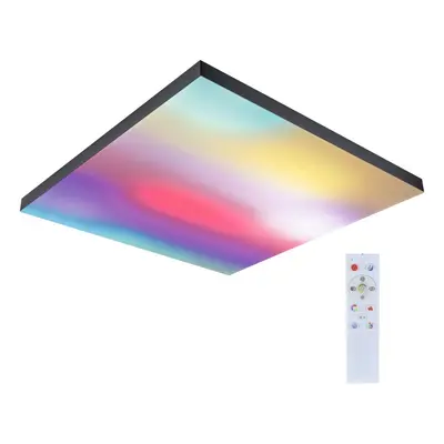 LED Panel Velora Rainbow dynamicRGBW hranaté 595x595mm RGBW černá - PAULMANN