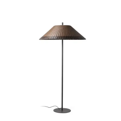 SAIGON šedá/hnědá stojací lampa 2M W100 - FARO