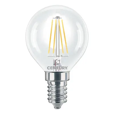 LED FILAMENT MINI GLOBE ČIRÁ 4W E14 2700K 470Lm 360d 45x76mm IP20 - CENTURY