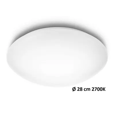 LED Stropní svítidlo Philips Suede 31801/31/EO bílé 2700K 28cm - PHILIPS (915005503501)