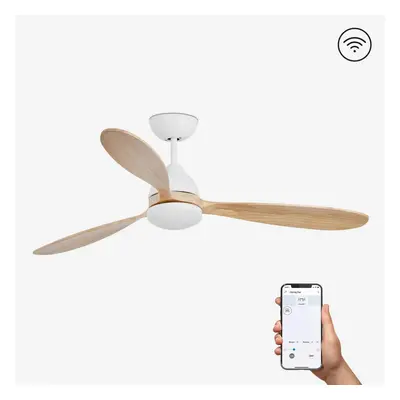 POROS L LED, bílá, stropní ventilátor s DC motorem SMART - FARO