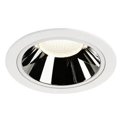 NUMINOS® DL XL vnitřní LED zápustné stropní svítidlo bílá/chrom 4000 K 20° - BIG WHITE (SLV)