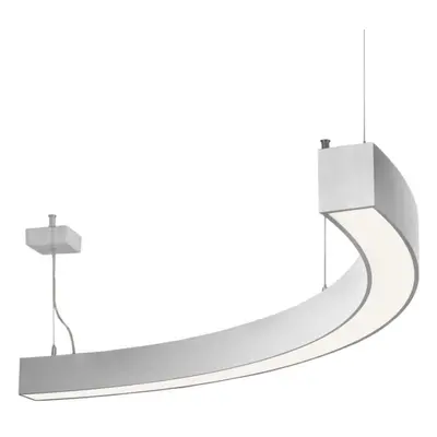 Lineární svítidlo Flumo60-S 1150lm 9,7W DALI Ra80 3000K opál 580x60x65mm bílé (228S-200K-10GED/8