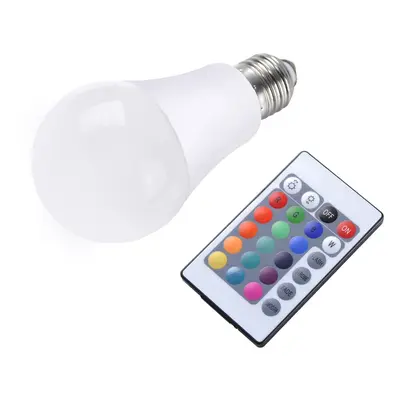 Stmívatelná LED RGB+W žárovka E27 7,5W 3000K + RGB 470lm - LEUCHTEN DIREKT / JUST LIGHT