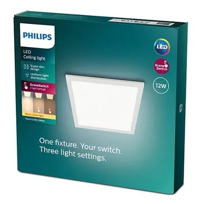 LED Stropní přisazený panel Philips Superslim Touch CL560 8719514326620 12W 1100lm 2700K IP20 30