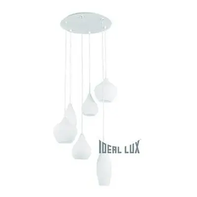 Závěsné svítidlo Ideal Lux Soft SP6 bianco 087818 bílé - IDEALLUX