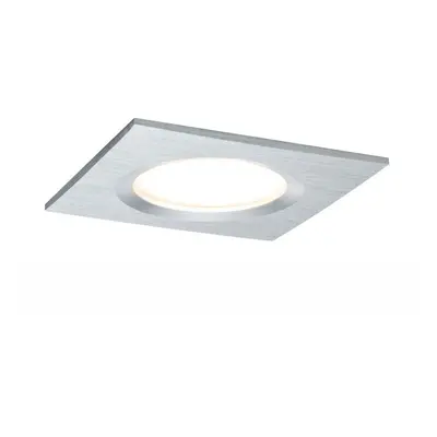 Zápustné svítidlo LED Coin Slim IP44 hranaté 3x 6W 3x 470lm 2700K hliník 3ks stmívatelné - PAULM